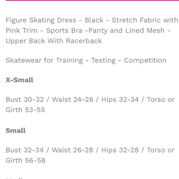 NEW Perform Figure Skating Dress SM Leotard Built in Bra Lined Performance 🇺🇸 - Picture 13 of 16